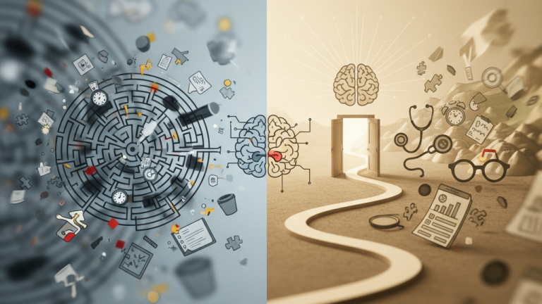 Obraz pokazujący ADHD i chaos